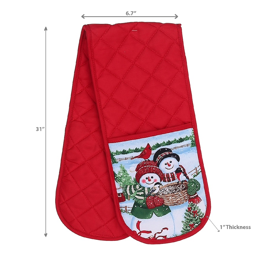 Image 893845_ALTMORE1.jpg, Product 893-845 / Price $24.97, Christmas Double Oven Mitt Snowman Couple - Set of 2 from Maison Concepts on TSC.ca's Home & Garden department