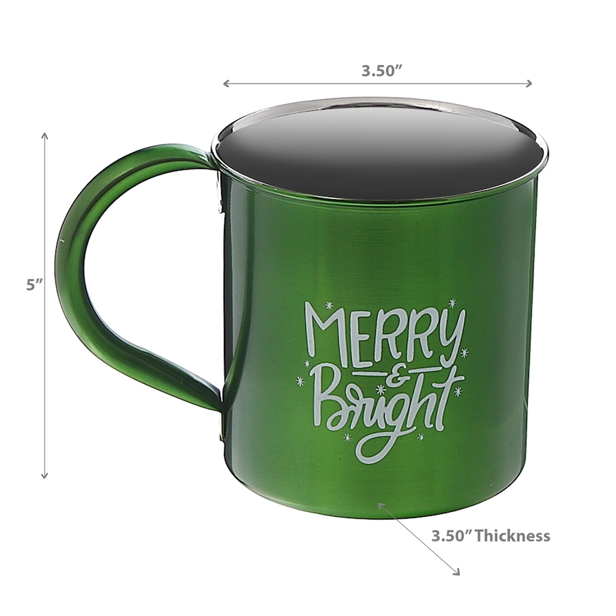Image 893852_ALTMORE2.jpg, Product 893-852 / Price $24.97, Christmas Stainless Steel Mug With Printing Merry & Bright - Set of 2 from Maison Concepts on TSC.ca's Home & Garden department