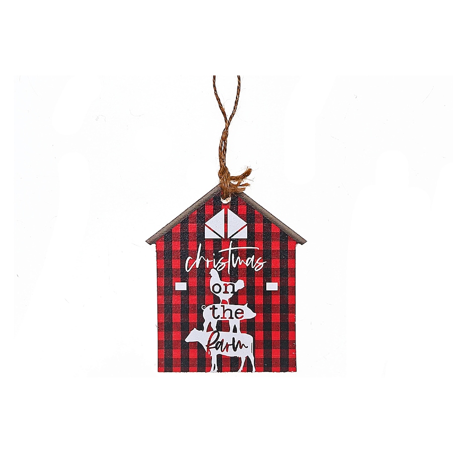 Image 893867.jpg, Product 893-867 / Price $34.97, Christmas On The Farm House Ornament - Set of 6 from Maison Concepts on TSC.ca's Home & Garden department