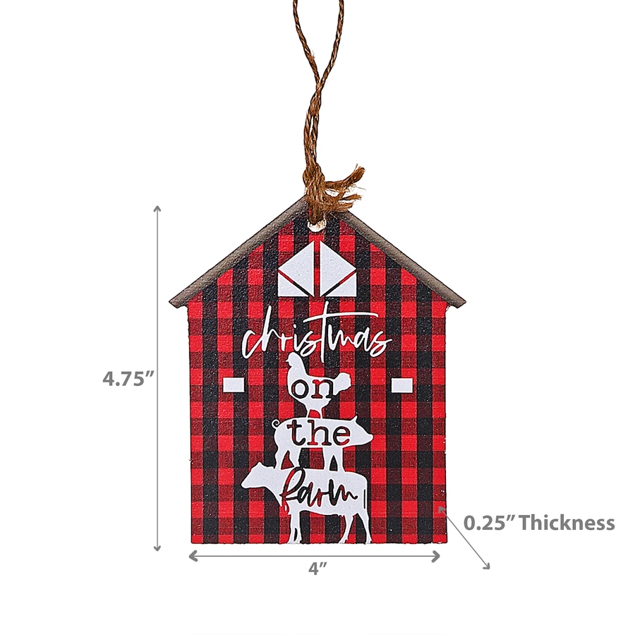 Image 893867_ALTMORE2.jpg, Product 893-867 / Price $34.97, Christmas On The Farm House Ornament - Set of 6 from Maison Concepts on TSC.ca's Home & Garden department