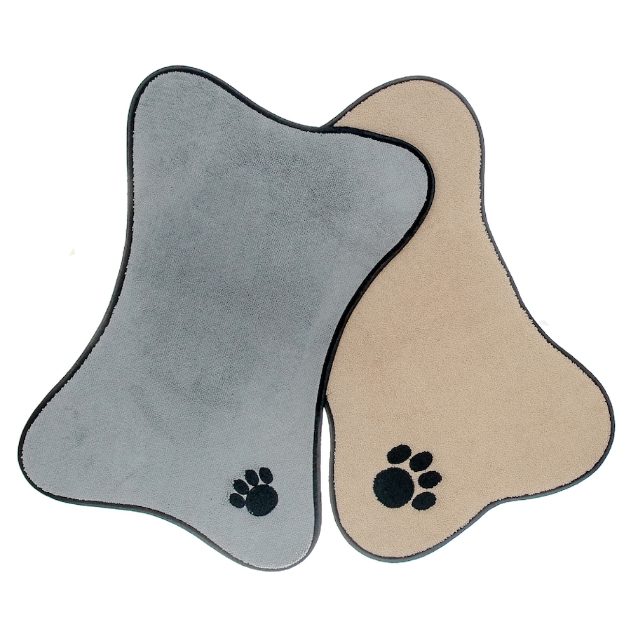 Image 893922.jpg, Product 893-922 / Price $24.97, Microfibre Bone Mat Paw Embroidery - Set of 2 from Maison Concepts on TSC.ca's Home & Garden department