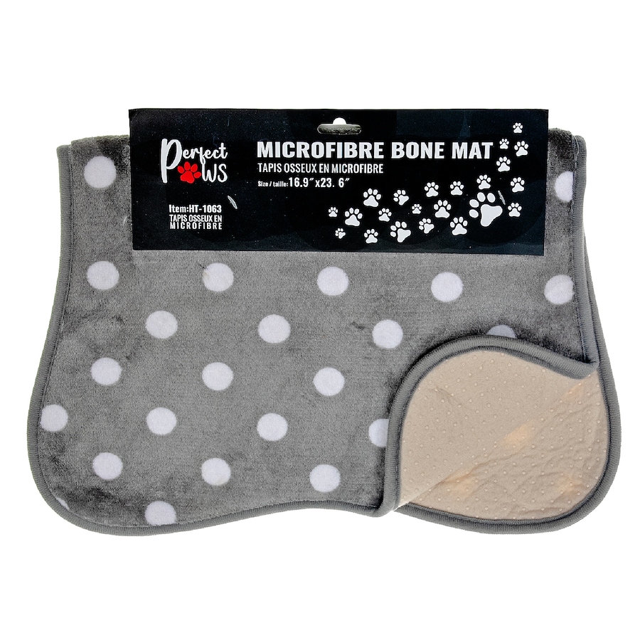 Image 893924.jpg, Product 893-924 / Price $19.99, Microfibre Bone Mat Polka Dot from Maison Concepts on TSC.ca's Home & Garden department