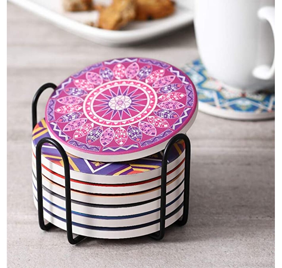 Kitchen Tabletop & Bar LIFVER 4 inch Absorbent Drink Coasters