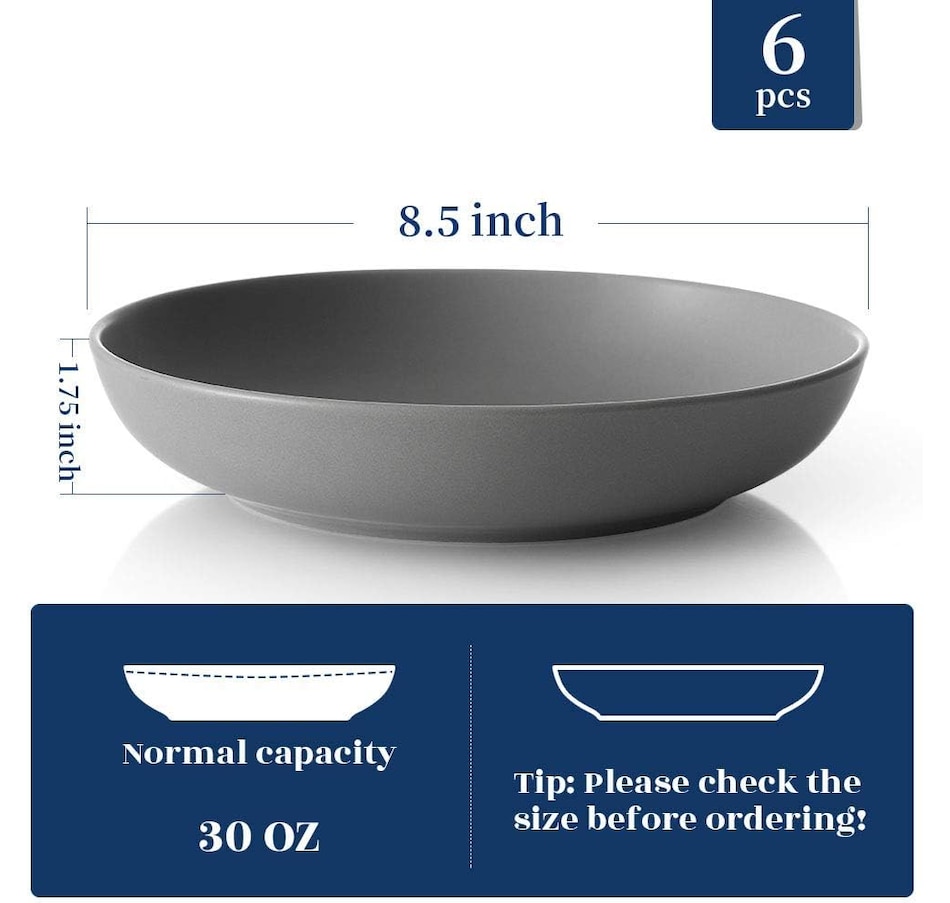 Image 894051_ALTMORE1.jpg, Product 894-051 / Price $54.99, Y YHY 30 Oz Large Serving Bowls Porcelain, Microwave Dishwasher Safe, Set Of 6 from YYHY on TSC.ca's Kitchen department
