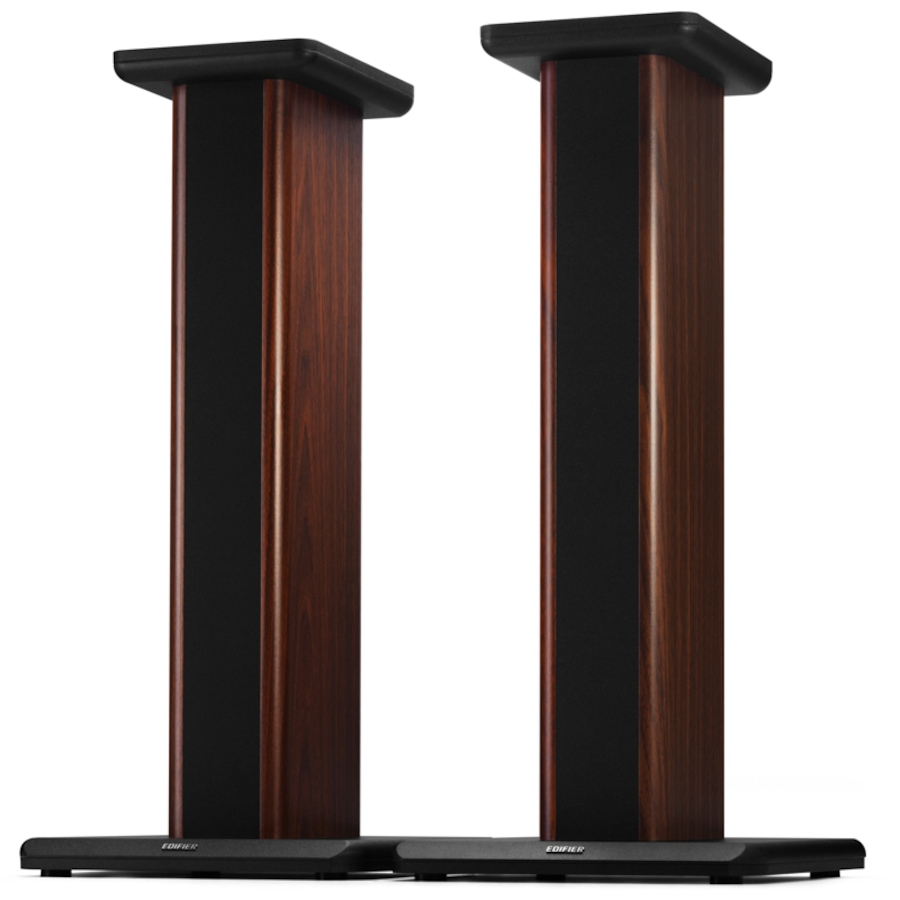 Image 894132.jpg, Product 894-132 / Price $299.99, Edifier S2000MKIII Speaker Stands 25.7 inch Heavy Duty Hollowed Stands for Optional Sand Filling Tuning-Wood Grain Easy Assembly for Home Theater - Pair from Edifier on TSC.ca's department