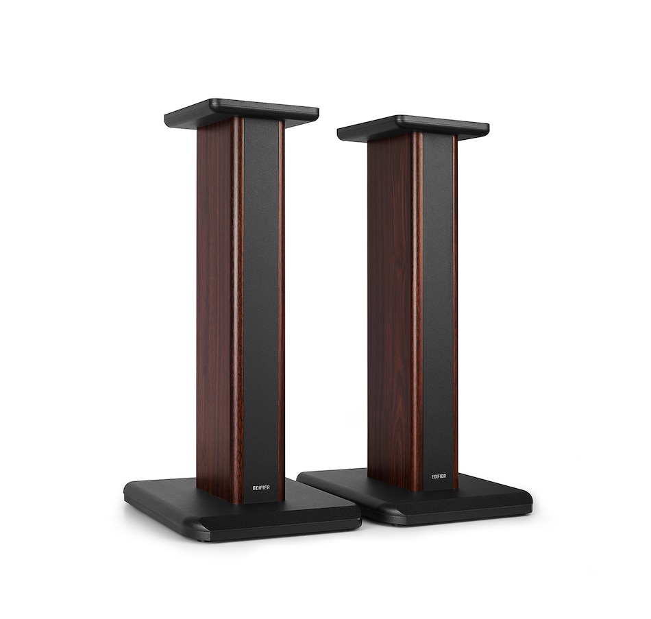 Image 894135_ALTMORE1.jpg, Product 894-135 / Price $379.99, Edifier Speaker Stands for S3000PRO 25.6 inch Hollowed Stands for Optional Sand Filling Tuning- Wood Grain Easy Assembly Enhanced Listening - Pair from Edifier on TSC.ca's department