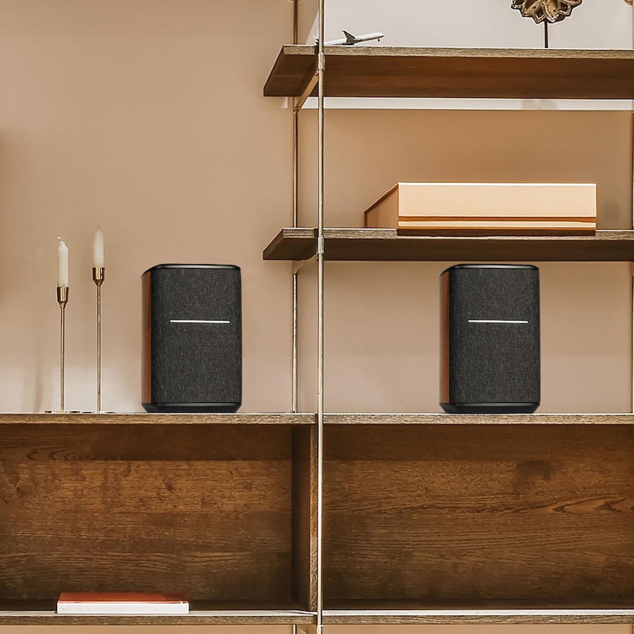 Image 894140_ALTMORE2.jpg, Product 894-140 / Price $369.99, Edifier Wifi Smart Speaker Bundle without Microphone, works with Alexa, supports AirPlay 2, Spotify Connect, 40W RMS One-Piece Wi-Fi and Bluetooth Sound System, No Mic, MS50A - Pair from Edifier on TSC.ca's Electronics department