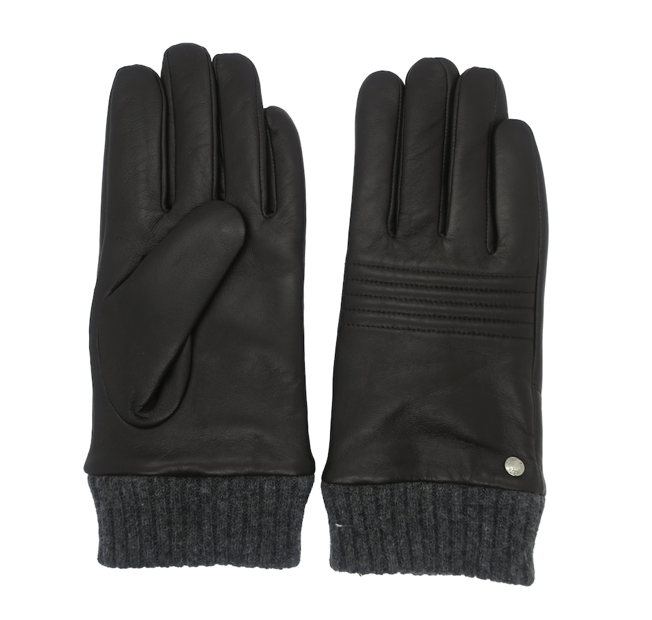 CLUB ROCHELIER MENS LEATHER GLOVE WITH CUFF