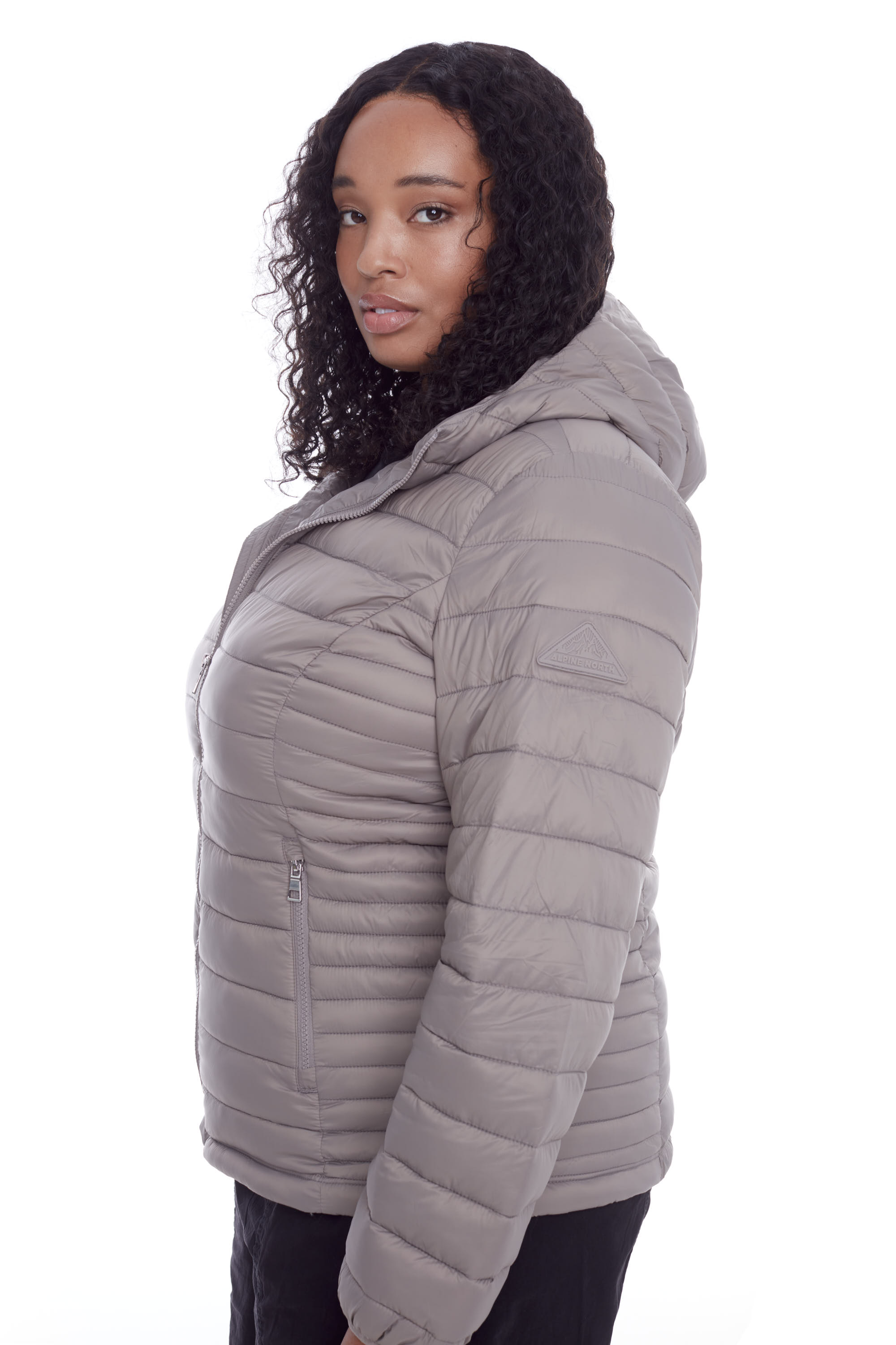 Lightweight puffer hot sale jacket ladies