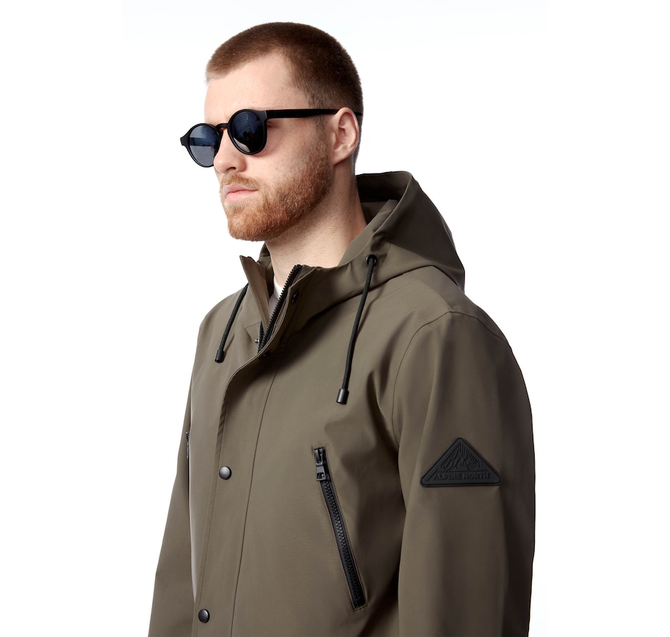 Image 899010_ALTMORE24.jpg, Product 899-010 / Price $116.00, Men's Raincoat Weather Resistant Storm Jacket Hood from Alpine North on TSC.ca's Fashion department