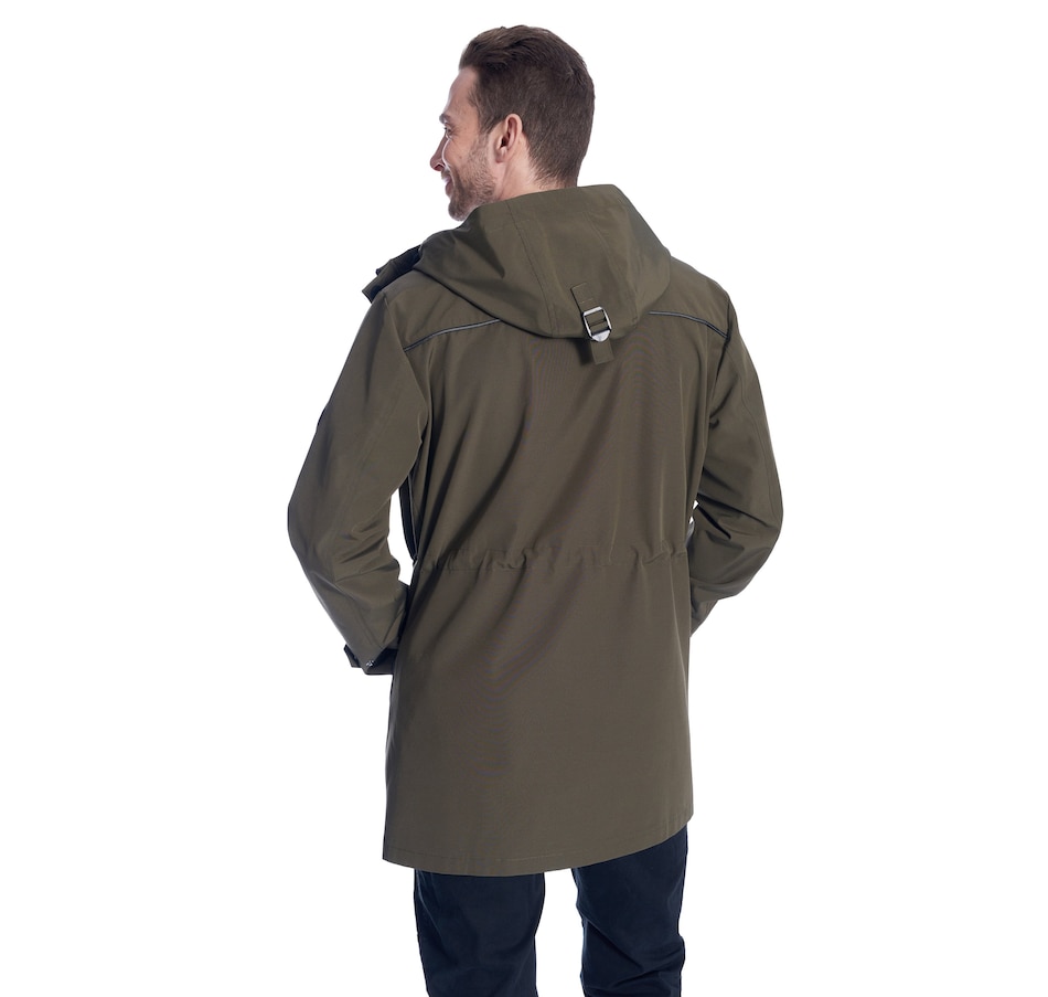 Image 899010_ALTMORE3.jpg, Product 899-010 / Price $116.00, Men's Raincoat Weather Resistant Storm Jacket Hood from Alpine North on TSC.ca's Fashion department