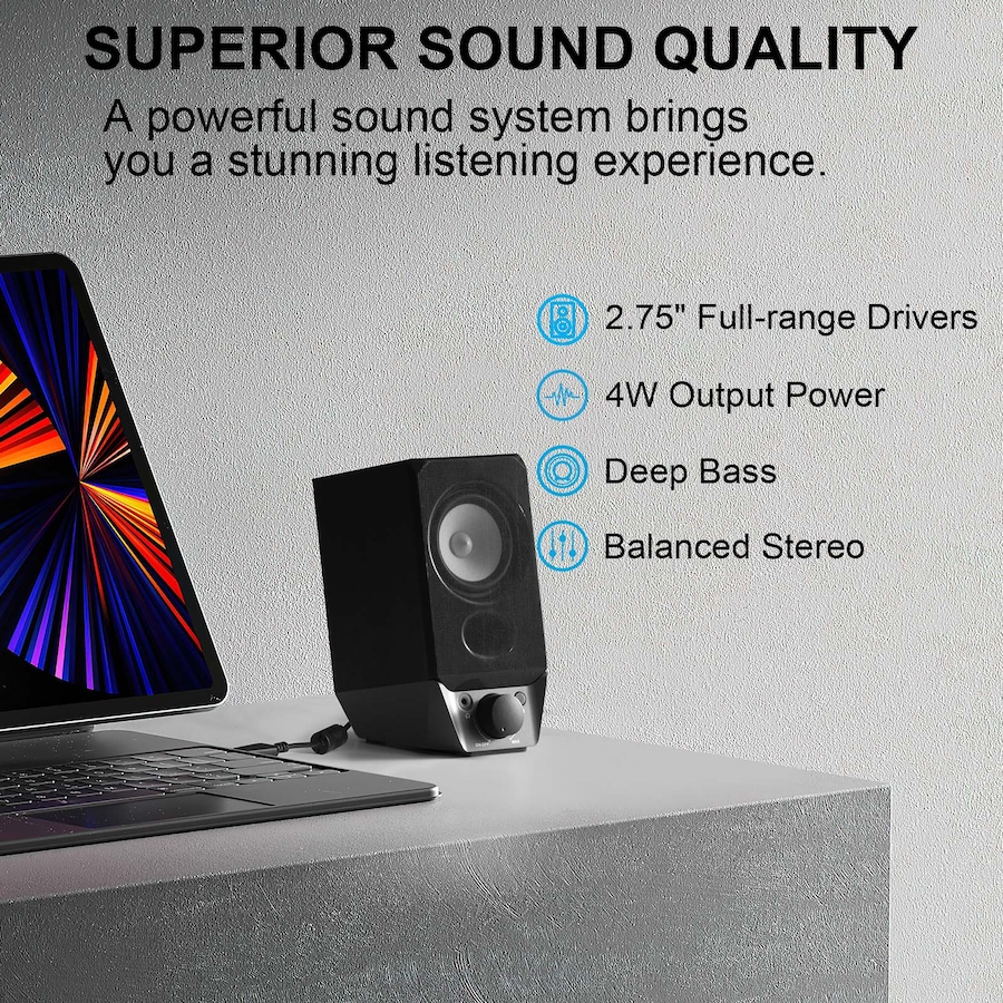 Image 899022_ALTMORE1.jpg, Product 899-022 / Price $69.99, Edifier R19BT USB Powered Computer Speaker System with Bluetooth from Edifier on TSC.ca's Electronics department