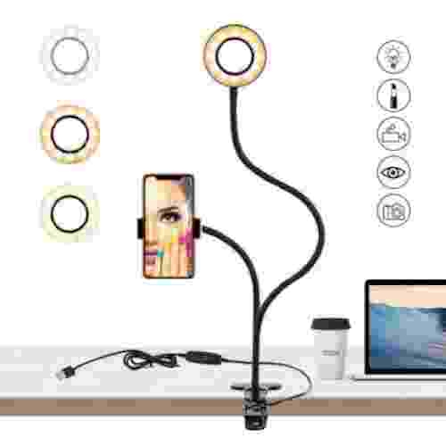 Image 899036.jpg, Product 899-036 / Price $49.99, IMGadgets Desk Clip USB Ring Light from IMGadgets on TSC.ca's Home & Garden department