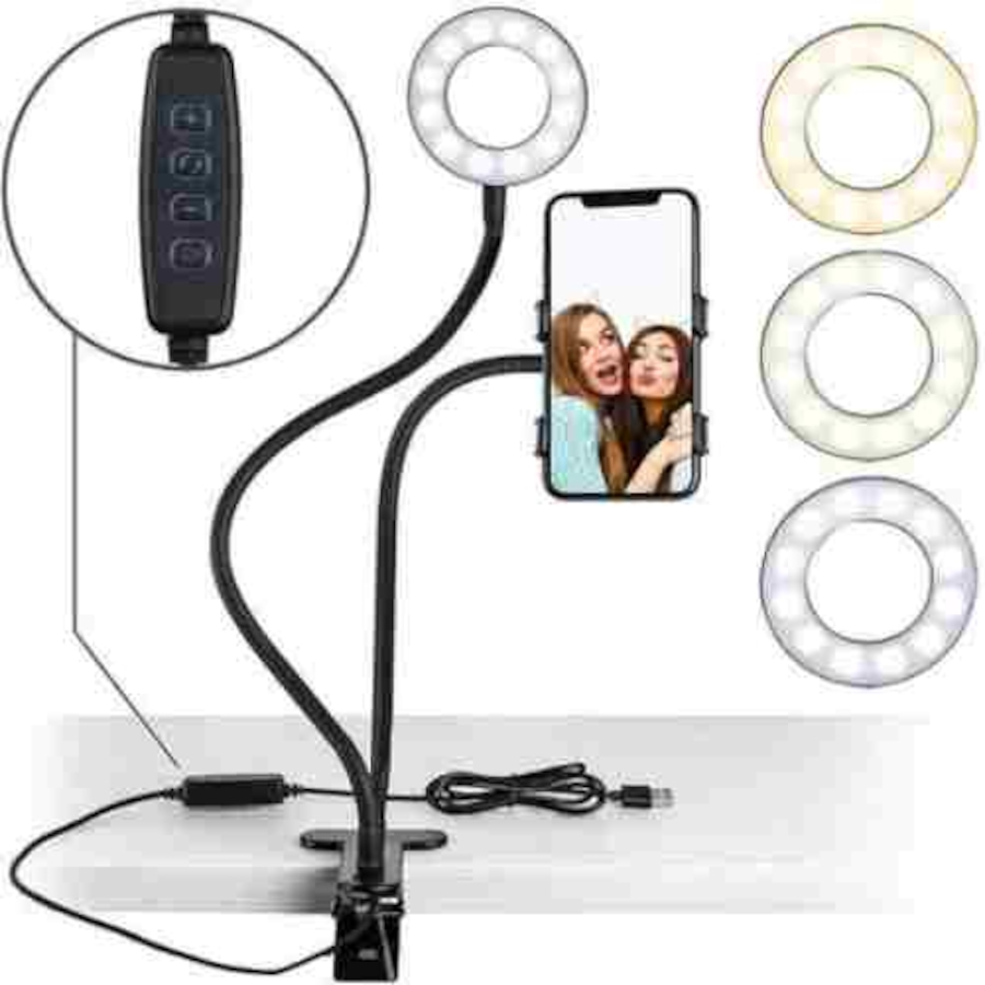 Image 899036_ALTMORE8.jpg, Product 899-036 / Price $49.99, IMGadgets Desk Clip USB Ring Light from IMGadgets on TSC.ca's Home & Garden department