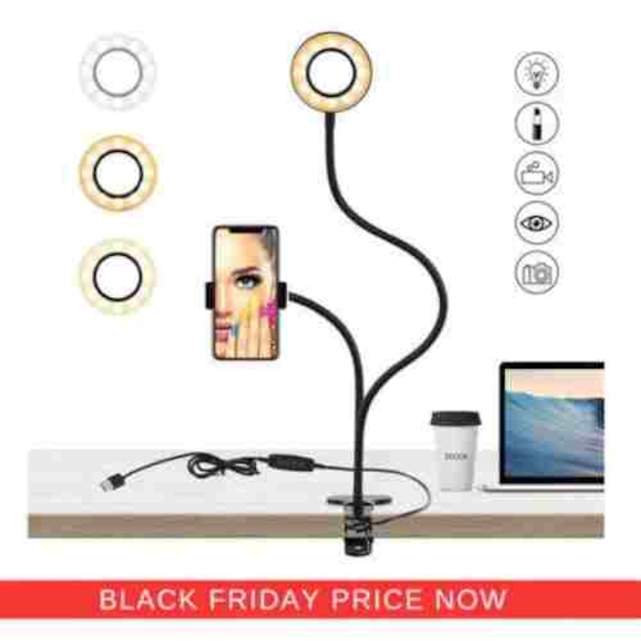 Image 899036_ALTMORE9.jpg, Product 899-036 / Price $49.99, IMGadgets Desk Clip USB Ring Light from IMGadgets on TSC.ca's Home & Garden department
