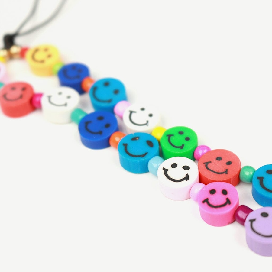 Image 899044_ALTMORE4.jpg, Product 899-044 / Price $19.99, Rainbow Smiley Beaded Phone Charm from Caseco on TSC.ca's Electronics department