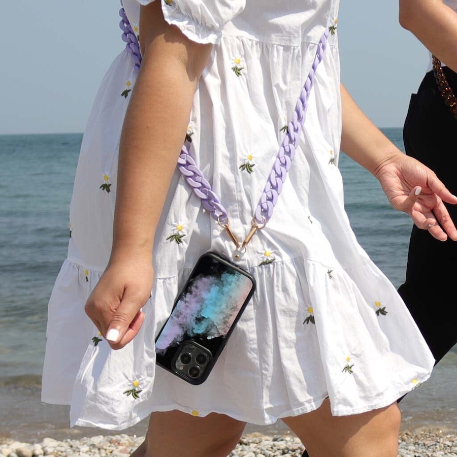 Image 899054.jpg, Product 899-054 / Price $29.99, Purple Crossbody Phone Chain from Caseco on TSC.ca's Electronics department