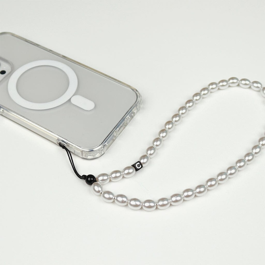 Image 899067_ALTMORE3.jpg, Product 899-067 / Price $19.99, Big White Pearl Phone Charm from Caseco on TSC.ca's Electronics department