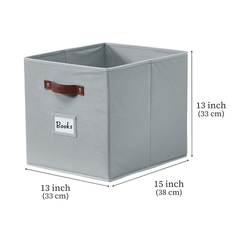 Image 899143_ALTMORE100.jpg, Product 899-143 / Price $28.99, Collapsible Cube Storage Bins with Card Holder | Fabric Closet Organizers from DECOMOMO® on TSC.ca's department