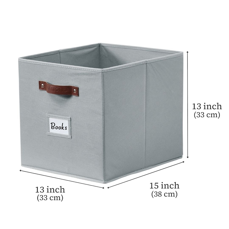 Image 899143_ALTMORE100.jpg, Product 899-143 / Price $28.99, Collapsible Cube Storage Bins with Card Holder | Fabric Closet Organizers from DECOMOMO® on TSC.ca's  department