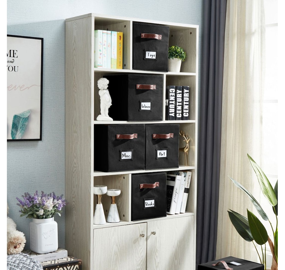 Image 899143_ALTMORE103.jpg, Product 899-143 / Price $28.99, Collapsible Cube Storage Bins with Card Holder | Fabric Closet Organizers from DECOMOMO® on TSC.ca's department