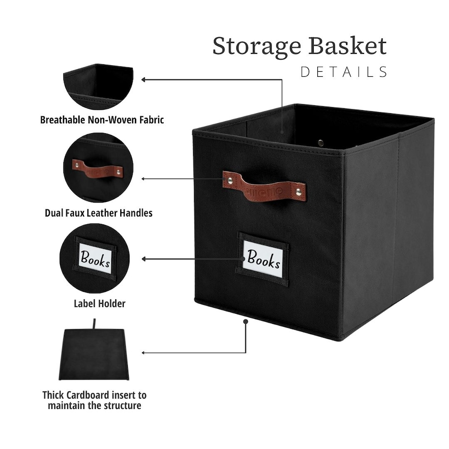 Image 899143_ALTMORE106.jpg, Product 899-143 / Price $28.99, Collapsible Cube Storage Bins with Card Holder | Fabric Closet Organizers from DECOMOMO® on TSC.ca's  department