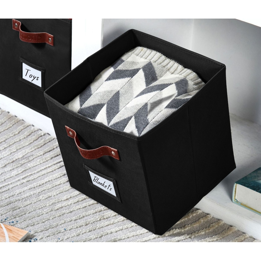 Image 899143_ALTMORE107.jpg, Product 899-143 / Price $28.99, Collapsible Cube Storage Bins with Card Holder | Fabric Closet Organizers from DECOMOMO® on TSC.ca's  department