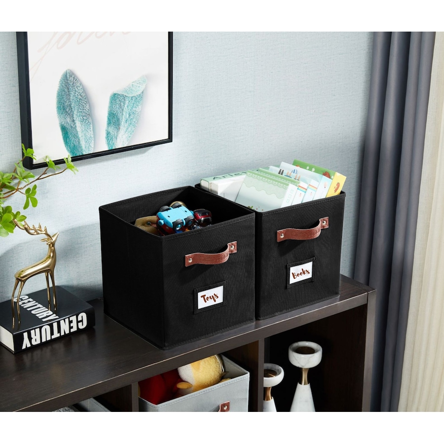 Image 899143_ALTMORE109.jpg, Product 899-143 / Price $28.99, Collapsible Cube Storage Bins with Card Holder | Fabric Closet Organizers from DECOMOMO® on TSC.ca's  department