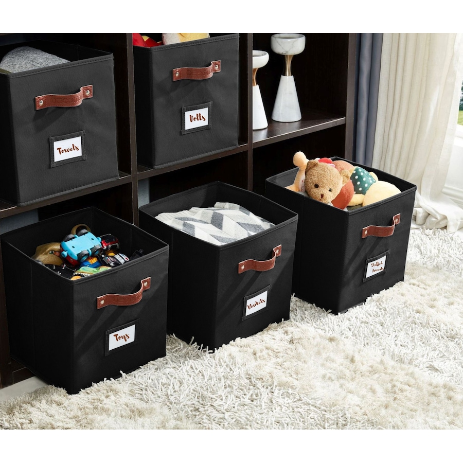 Image 899143_ALTMORE110.jpg, Product 899-143 / Price $28.99, Collapsible Cube Storage Bins with Card Holder | Fabric Closet Organizers from DECOMOMO® on TSC.ca's  department