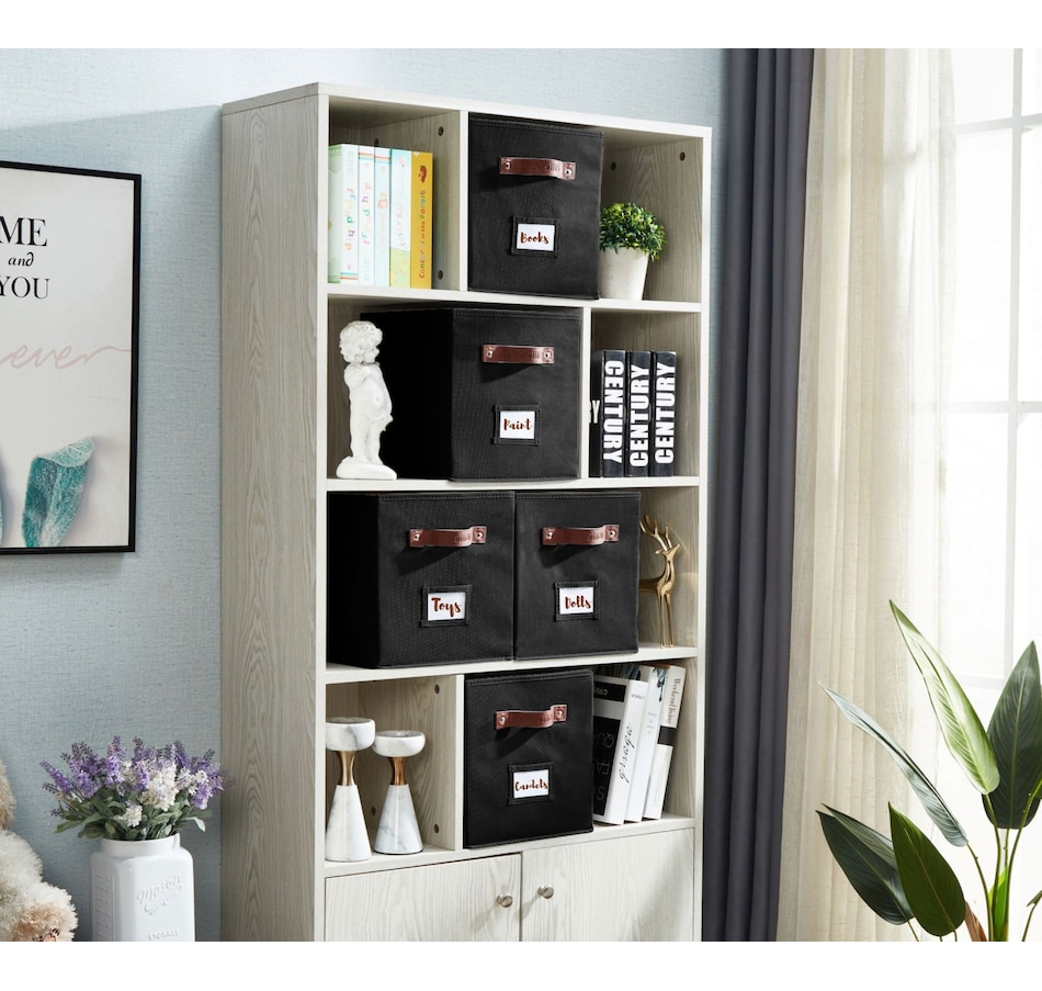 Image 899143_ALTMORE111.jpg, Product 899-143 / Price $28.99, Collapsible Cube Storage Bins with Card Holder | Fabric Closet Organizers from DECOMOMO® on TSC.ca's department