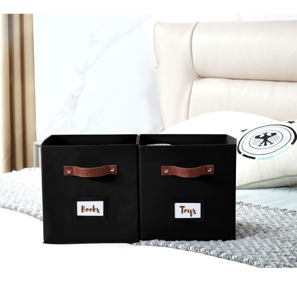 Image 899143_ALTMORE112.jpg, Product 899-143 / Price $28.99, Collapsible Cube Storage Bins with Card Holder | Fabric Closet Organizers from DECOMOMO® on TSC.ca's department