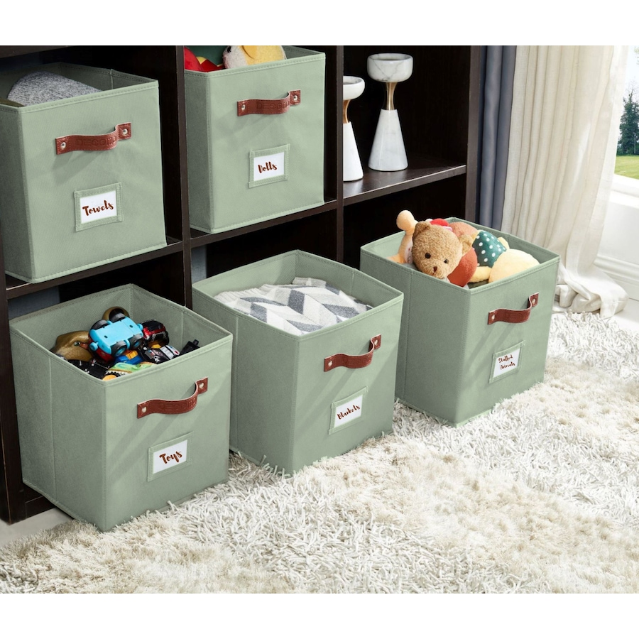 Image 899143_ALTMORE14.jpg, Product 899-143 / Price $28.99, Collapsible Cube Storage Bins with Card Holder | Fabric Closet Organizers from DECOMOMO® on TSC.ca's  department