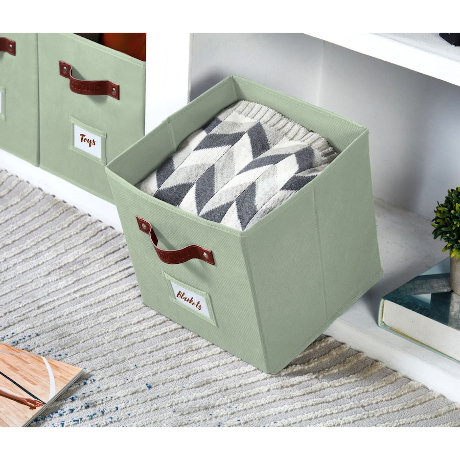 Image 899143_ALTMORE22.jpg, Product 899-143 / Price $28.99, Collapsible Cube Storage Bins with Card Holder | Fabric Closet Organizers from DECOMOMO® on TSC.ca's  department
