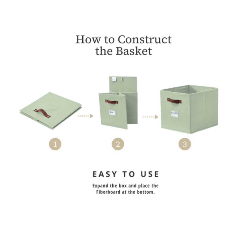 Image 899143_ALTMORE23.jpg, Product 899-143 / Price $28.99, Collapsible Cube Storage Bins with Card Holder | Fabric Closet Organizers from DECOMOMO® on TSC.ca's department