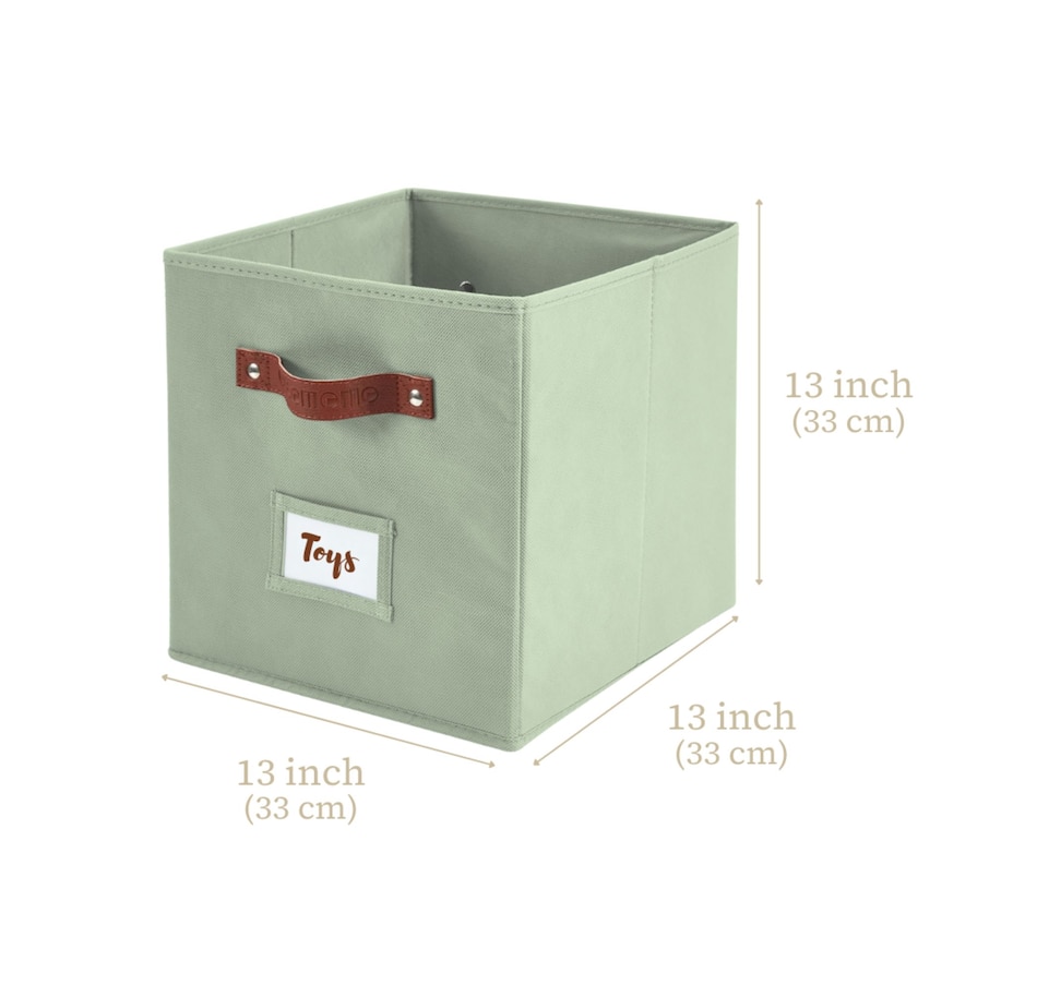 Image 899143_ALTMORE24.jpg, Product 899-143 / Price $28.99, Collapsible Cube Storage Bins with Card Holder | Fabric Closet Organizers from DECOMOMO® on TSC.ca's department