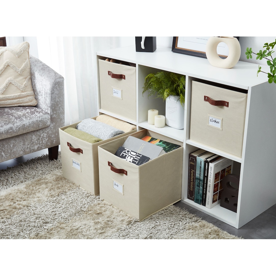 Image 899143_ALTMORE29.jpg, Product 899-143 / Price $28.99, Collapsible Cube Storage Bins with Card Holder | Fabric Closet Organizers from DECOMOMO® on TSC.ca's  department