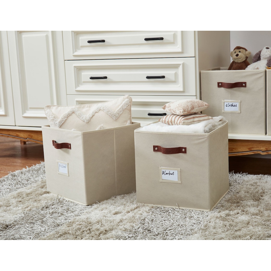 Image 899143_ALTMORE34.jpg, Product 899-143 / Price $28.99, Collapsible Cube Storage Bins with Card Holder | Fabric Closet Organizers from DECOMOMO® on TSC.ca's  department