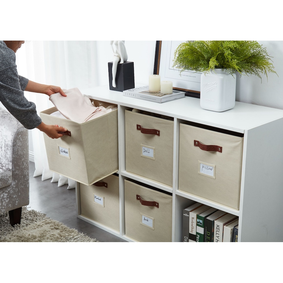 Image 899143_ALTMORE37.jpg, Product 899-143 / Price $28.99, Collapsible Cube Storage Bins with Card Holder | Fabric Closet Organizers from DECOMOMO® on TSC.ca's  department