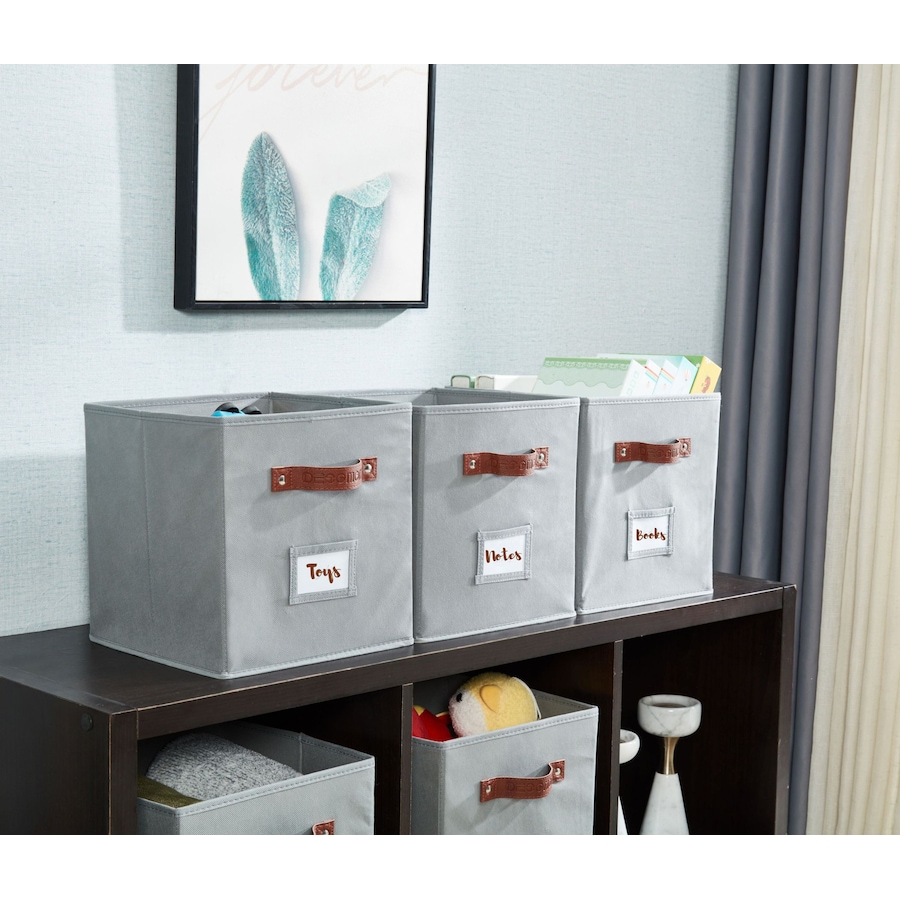 Image 899143_ALTMORE40.jpg, Product 899-143 / Price $28.99, Collapsible Cube Storage Bins with Card Holder | Fabric Closet Organizers from DECOMOMO® on TSC.ca's  department