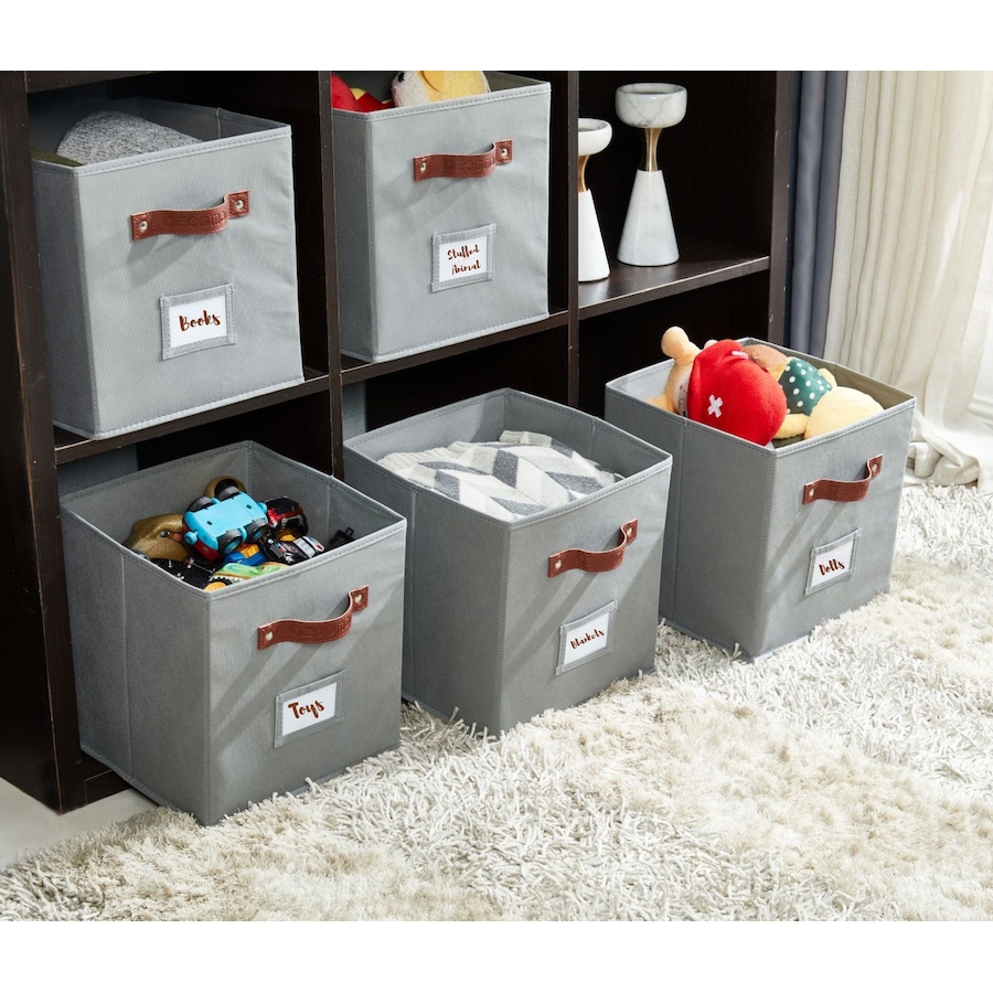 Image 899143_ALTMORE43.jpg, Product 899-143 / Price $28.99, Collapsible Cube Storage Bins with Card Holder | Fabric Closet Organizers from DECOMOMO® on TSC.ca's  department