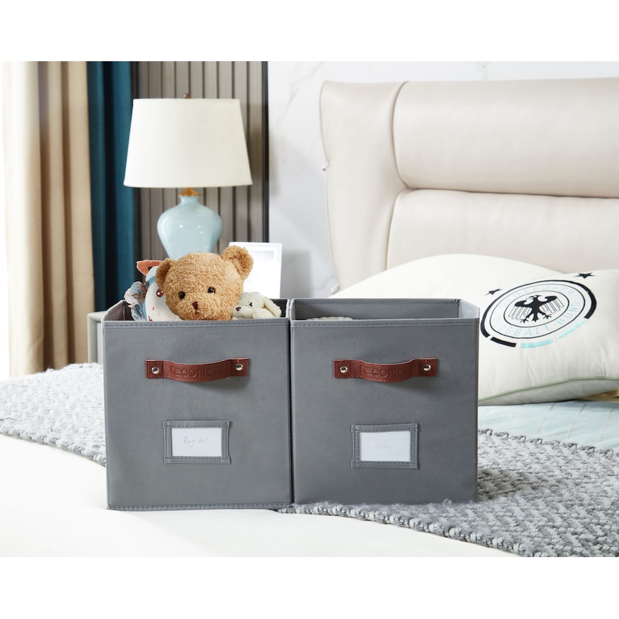 Image 899143_ALTMORE51.jpg, Product 899-143 / Price $28.99, Collapsible Cube Storage Bins with Card Holder | Fabric Closet Organizers from DECOMOMO® on TSC.ca's  department