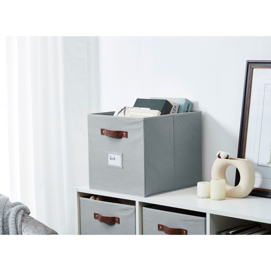 Image 899143_ALTMORE53.jpg, Product 899-143 / Price $28.99, Collapsible Cube Storage Bins with Card Holder | Fabric Closet Organizers from DECOMOMO® on TSC.ca's  department