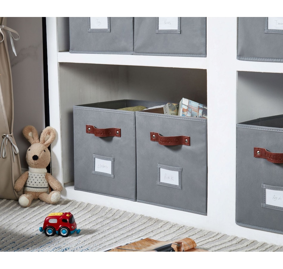 Image 899143_ALTMORE54.jpg, Product 899-143 / Price $28.99, Collapsible Cube Storage Bins with Card Holder | Fabric Closet Organizers from DECOMOMO® on TSC.ca's department