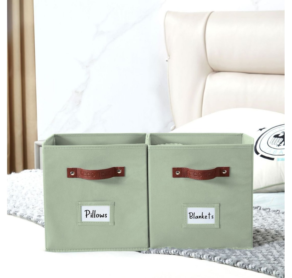 Image 899143_ALTMORE63.jpg, Product 899-143 / Price $28.99, Collapsible Cube Storage Bins with Card Holder | Fabric Closet Organizers from DECOMOMO® on TSC.ca's department