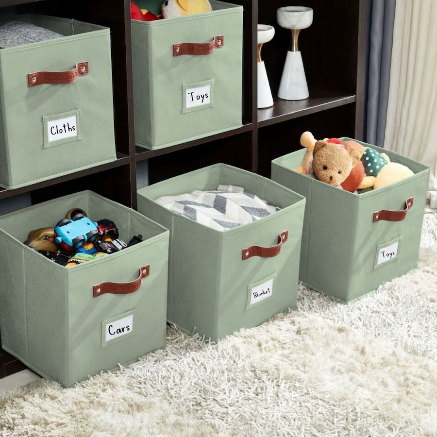 Image 899143_ALTMORE64.jpg, Product 899-143 / Price $28.99, Collapsible Cube Storage Bins with Card Holder | Fabric Closet Organizers from DECOMOMO® on TSC.ca's  department