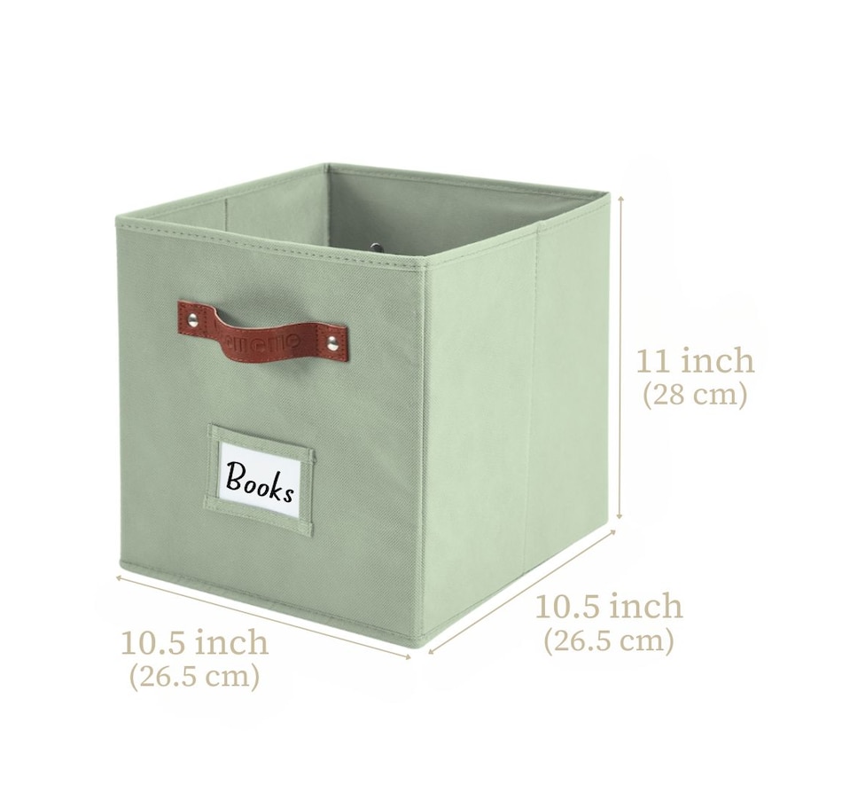 Image 899143_ALTMORE65.jpg, Product 899-143 / Price $28.99, Collapsible Cube Storage Bins with Card Holder | Fabric Closet Organizers from DECOMOMO® on TSC.ca's department