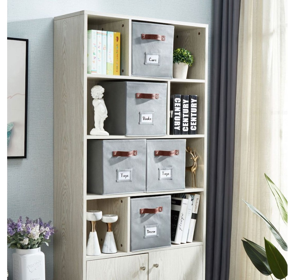 Image 899143_ALTMORE66.jpg, Product 899-143 / Price $28.99, Collapsible Cube Storage Bins with Card Holder | Fabric Closet Organizers from DECOMOMO® on TSC.ca's department