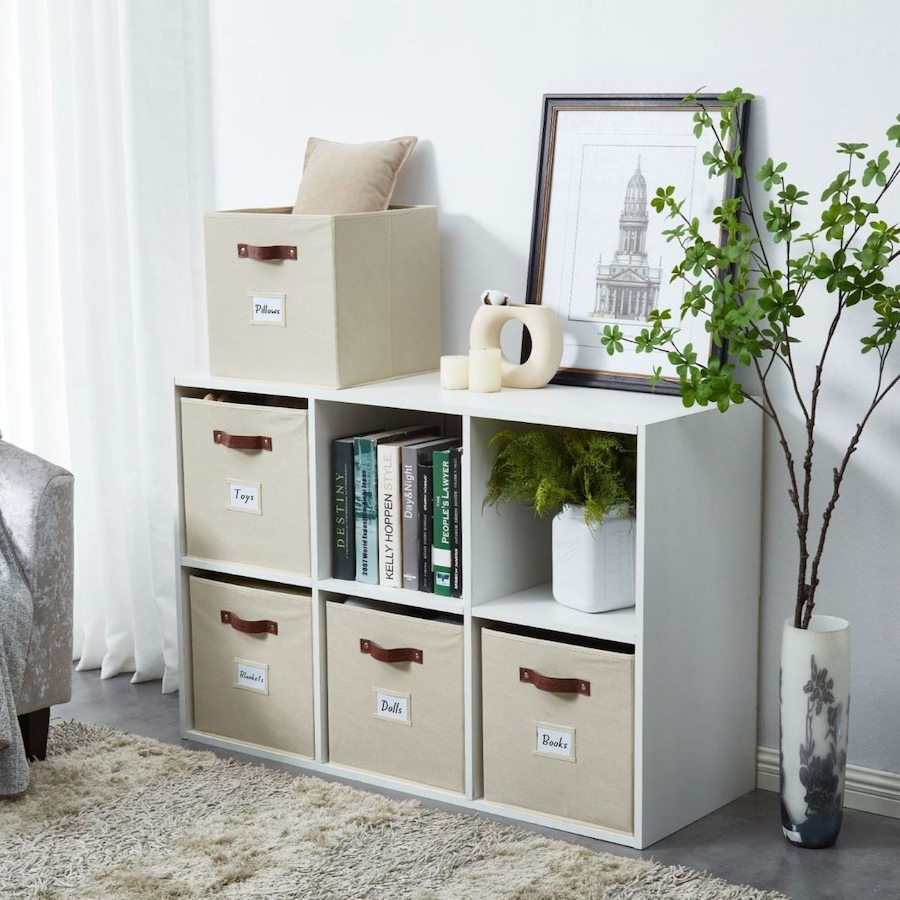 Image 899143_ALTMORE71.jpg, Product 899-143 / Price $28.99, Collapsible Cube Storage Bins with Card Holder | Fabric Closet Organizers from DECOMOMO® on TSC.ca's  department
