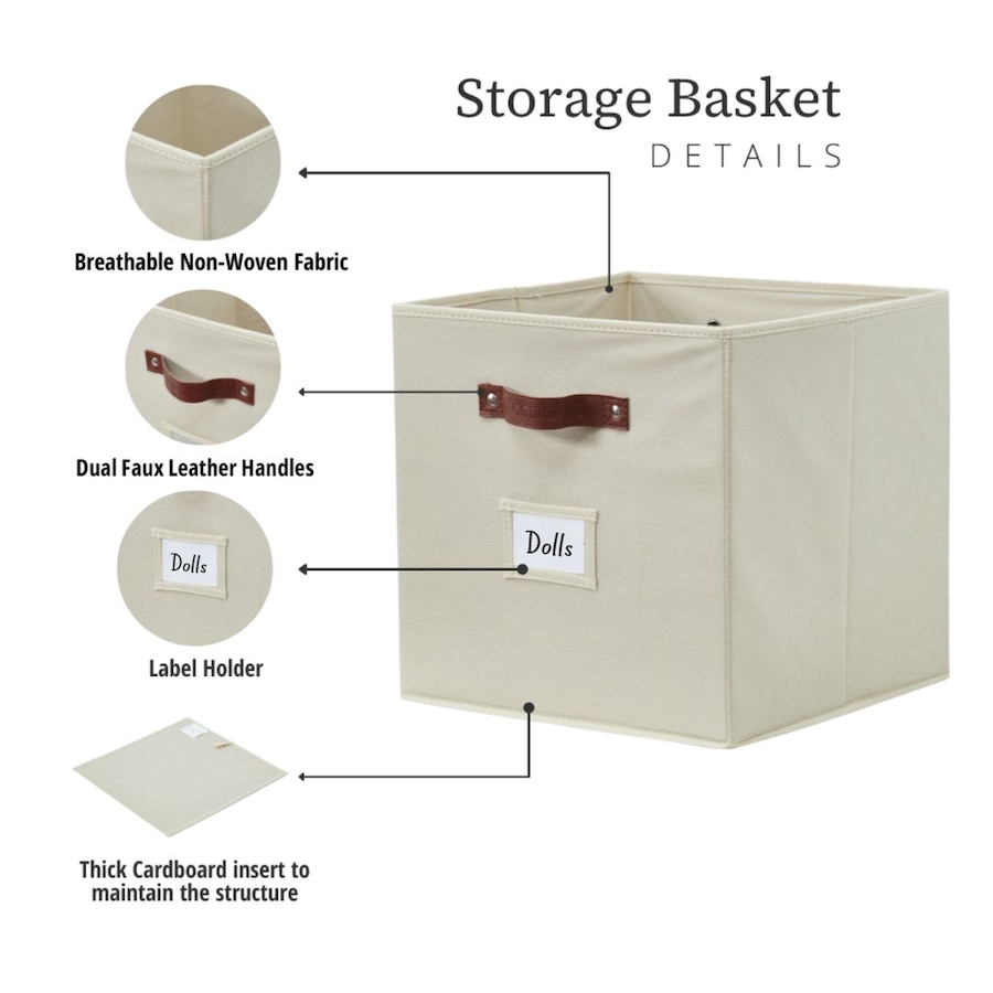 Image 899143_ALTMORE74.jpg, Product 899-143 / Price $28.99, Collapsible Cube Storage Bins with Card Holder | Fabric Closet Organizers from DECOMOMO® on TSC.ca's  department