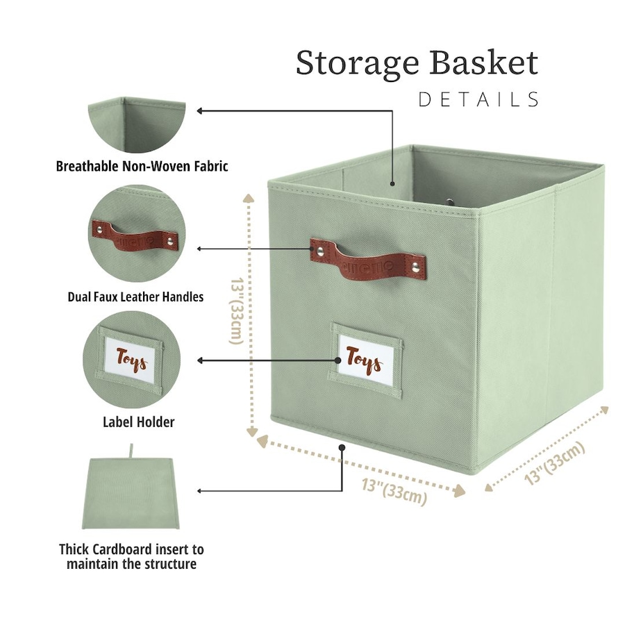 Image 899143_ALTMORE77.jpg, Product 899-143 / Price $28.99, Collapsible Cube Storage Bins with Card Holder | Fabric Closet Organizers from DECOMOMO® on TSC.ca's  department